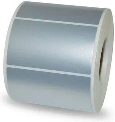 Generic Barcode Label Silver Poly 50mm x 25mm, 1000 Sticker Per Rol - eBuy UAE